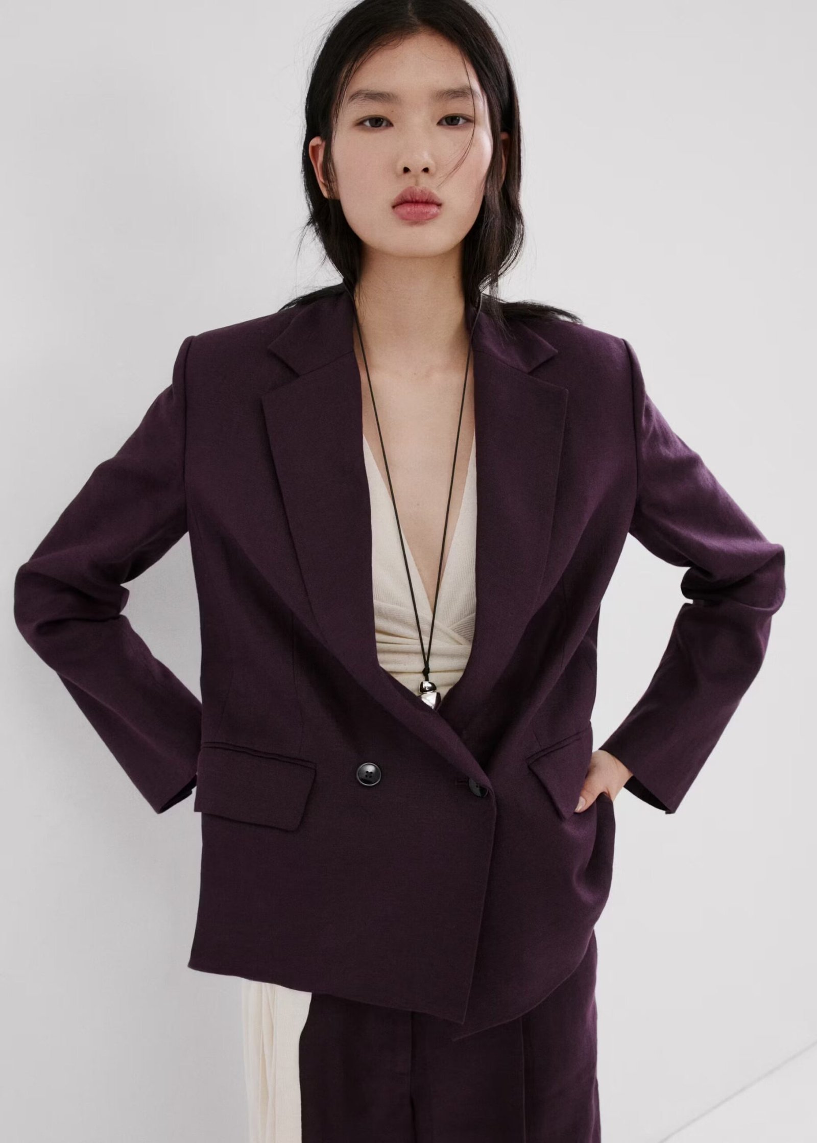Linen suit jacket